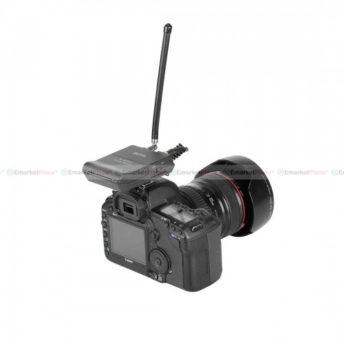 Wireless Mic ไมค์ไร้สายติดกล้อง dslr ระบบ VHF มีความไวต่อเสียง ได้คุณภาพสูงคมชัด